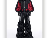 Profile Structure Splicing Quilted Short Hood Shell Jacket